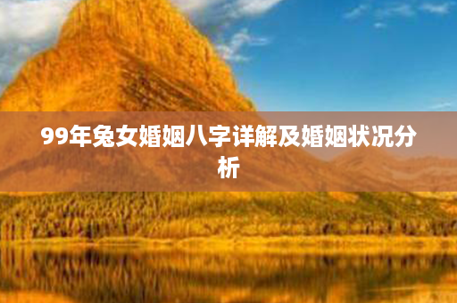 99年兔女婚姻八字详解及婚姻状况分析第1张-八字查询