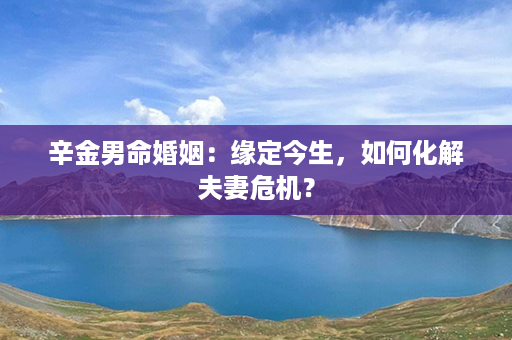 辛金男命婚姻：缘定今生，如何化解夫妻危机？第1张-八字查询